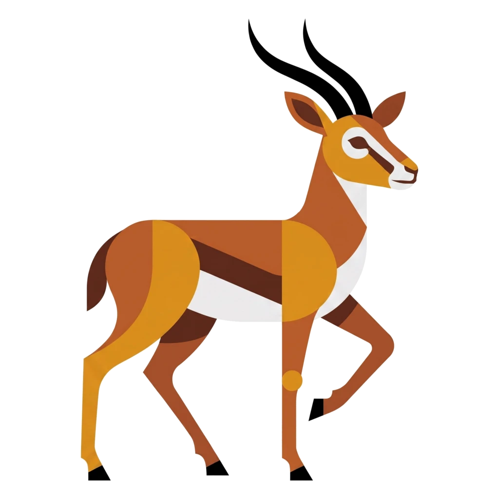 Ilustración de una gacela